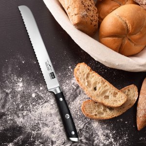 SHAN ZU 14-częściowy zestaw noży kuchennych z blokiem 4