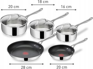 Patelnia Tefal zestaw 28cm 6szt. 5