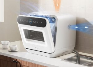 Zmywarka Midea Zmywarka stołowa na 3 komplety sterowanie dotykowe IOT 58dB nowa 5