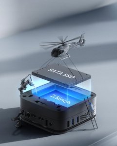 NiPoGi AK1PLUS mini PC Alder Lake 95 16 GB DDR4 512 GB SSD 3