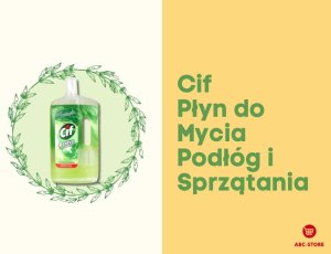 Cif płyn do mycia podłóg uniwersalny wosk koncentrat ściereczka gratis 1l 2