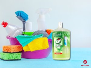 Cif płyn do mycia podłóg uniwersalny wosk koncentrat ściereczka gratis 1l 3