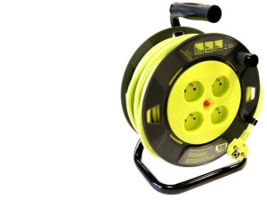 Przedłużacz bębnowy 25m 3x1,5mm OWY H05VV-F termik, lemon 24444 1