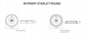 Oprawa awaryjna natynkowa Starlet Round LED SO 150 A 1H MT IP20 / 91989 4