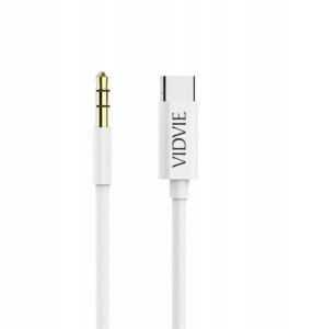 Vidvie AL1109 AUX Cable USB-C -> 3.5 mm 1.5m White 1