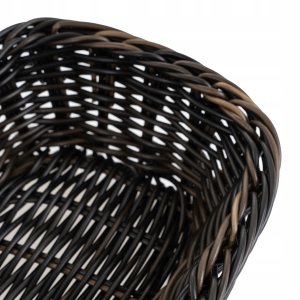Koszyk prostokątny z polirattanu 190x130x60 mm, czarnobrązowy | TECHNICA, Gold Line 3