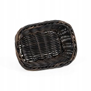 Koszyk prostokątny z polirattanu 190x130x60 mm, czarnobrązowy | TECHNICA, Gold Line 4