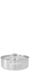 Garnek niski 3,6 l o średnicy 240 mm z pokrywką ze stali nierdzewnej | PRESTONA, 210122 2