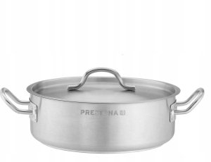 Garnek niski 3,6 l o średnicy 240 mm z pokrywką ze stali nierdzewnej | PRESTONA, 210122 3