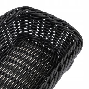 Koszyk prostokątny z polirattanu 190x130x60 mm, czarny | TECHNICA, Gold Line 3