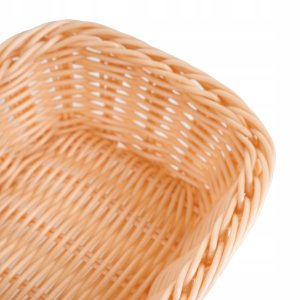 Koszyk prostokątny z polirattanu 190x130x60 mm, beżowy | TECHNICA, Gold Line 3