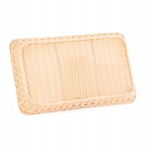 Koszyk prostokątny z polirattanu GN 1/1 530x325x65 mm, beżowy | TECHNICA, Gold Line 5