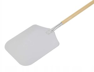 Łopata do pizzy z drewnianym uchwytem, kwadratowa, 310x355x1320 mm | TECHNICA, Pizza Line 2