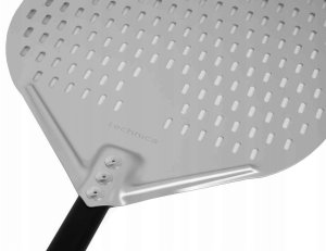 Perforowana łopata do pizzy z anodowanego aluminium z aluminiowym uchwytem, kwadratowa, 355x405x1500 mm | TECHNICA, Pizza Line 3