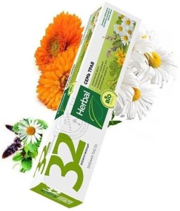 32 Pearls Herbal Pasta Do Zębów Siedem Ziół 150g 2