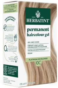 Herbatint Trwała Ziołowa farba do włosów 170ml Platynowy Popielaty Blond (10C) 1