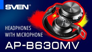 Wireless stereo headphones with microphone SVEN AP-B630MV  black; SV-019303 2