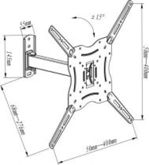 Art Uchwyt ścienny CV-24 13'' - 46'' 2
