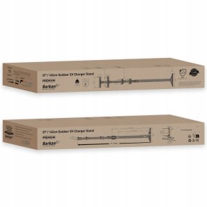 Stojak słupek montażowy 145cm do ładowarki samochodowej 4