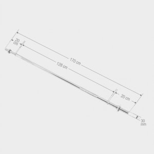 Gryf prosty gwintowany 170 cm 30 mm sztanga 2
