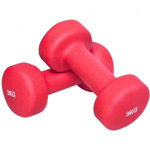 2x3 kg hantle gimnastyczne winylowe 1