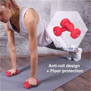 2x3 kg hantle gimnastyczne winylowe 2