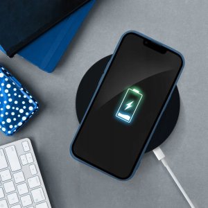 Futerał SILICONE do XIAOMI Redmi Note 14 4G (GLOBAL - 164,84mm x 78,15mm x 8,16mm) niebieski 4