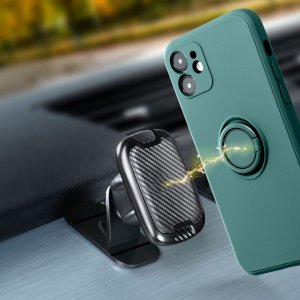 Futerał SILICONE RING do IPHONE 16e (SE 4 2025) zielony 1