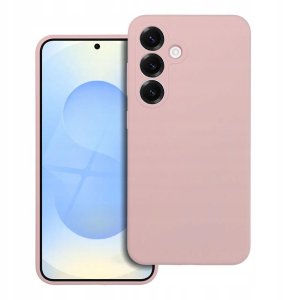 Futerał SILICONE 2mm do SAMSUNG S25 Plus kompatybilny z MagSafe pudrowy róż 1