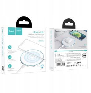 HOCO ładowarka indukcyjna z podświetleniem 2A 15W CW6 Pro biała 4