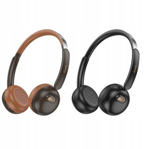 HOCO słuchawki bezprzewodowe bluetooth nagłowne W62 brązowe 4