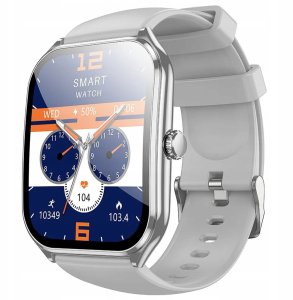 HOCO smartwatch z funkcją rozmowy AMOLED Y28 srebrny 1