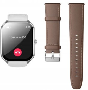 HOCO smartwatch z funkcją rozmowy AMOLED Y28 srebrny 2