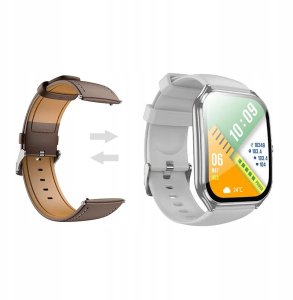 HOCO smartwatch z funkcją rozmowy AMOLED Y28 srebrny 3