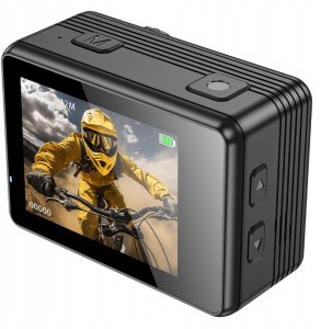 HOCO kamera sportowa z dwoma wyświetlaczami DV103 czarna 12