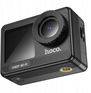 HOCO kamera sportowa z dwoma wyświetlaczami DV103 czarna 13