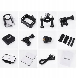 HOCO kamera sportowa z dwoma wyświetlaczami DV103 czarna 18