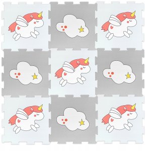 Mata piankowa dla dzieci puzzle piankowe edukacyjna kojec jednorożec duża 3