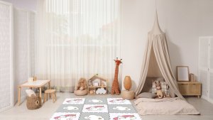 Mata piankowa dla dzieci puzzle piankowe edukacyjna kojec jednorożec duża 6