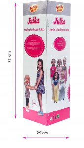 SMILY PLAY Duża lalka chodząca 70 cm księżniczka bobas piękna prezent 5