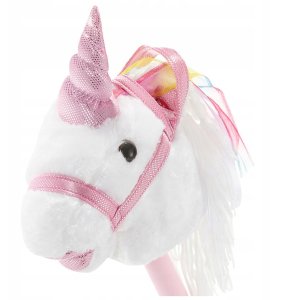 Hobby Horse miękka głowa konia koń na kiju jednorożec 70 cm dźwięki galopu 3