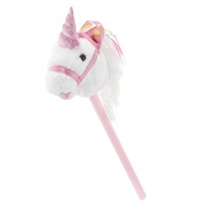 Hobby Horse miękka głowa konia koń na kiju jednorożec 70 cm dźwięki galopu 6