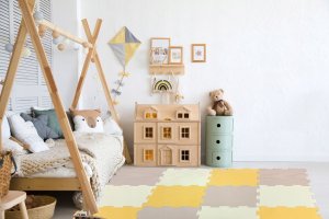 Mata piankowa puzzle piankowe duża dzieci duża gruba kontrastowa 12w1 2