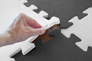 Mata piankowa puzzle piankowe duża dzieci kojec duża gruba kontrastowa 25cz 2