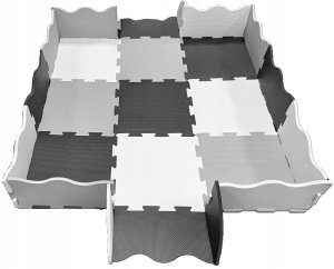 Mata piankowa puzzle piankowe duża dzieci kojec duża gruba kontrastowa 25cz 4