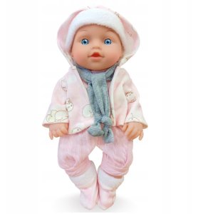 Lalka bobas jak żywa interaktywna akcesoria duża mówi ubranko siusiająca 11