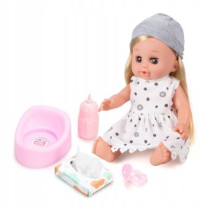 Lalka bobas jak żywa interaktywna akcesoria duża mówi ubranko siusiająca 3