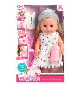 Lalka bobas jak żywa interaktywna akcesoria duża mówi ubranko siusiająca 5