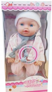 Lalka bobas jak żywa interaktywna akcesoria duża mówi ubranko siusiająca 7