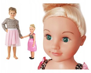 SMILY PLAY Duża lalka dla dzieci chodząca 70 cm księżniczka długie włosy 1